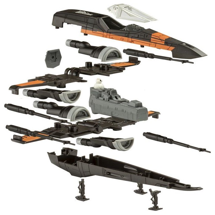Vaisseau a construire - REVELL - Build & Play - Star Wars - Poe X-Wing Fighter - Sons et lumieres - Des 6 ans Vaisseau a construire - REVELL - Build & Play - Star Wars - Poe X-Wing Fighter - Sons et lumieres - Des 6 ans