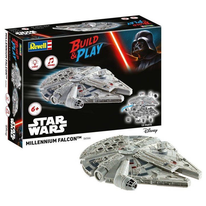 Vaisseau a construire - REVELL - Build & Play - Star Wars - Faucon Millenium - Sons et lumieres - Des 6 ans Vaisseau a construire - REVELL - Build & Play - Star Wars - Faucon Millenium - Sons et lumieres - Des 6 ans