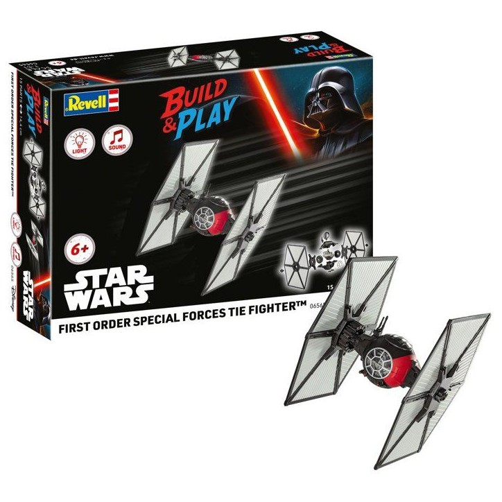 Vaisseau a construire - REVELL - Build & Play - Star Wars - TIE Fighter - Sons et lumieres - Des 6 ans Vaisseau a construire - REVELL - Build & Play - Star Wars - TIE Fighter - Sons et lumieres - Des 6 ans