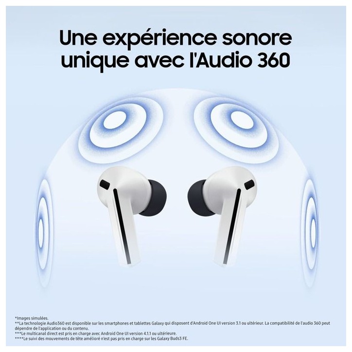 Ecouteurs Samsung Buds3 FE Noir