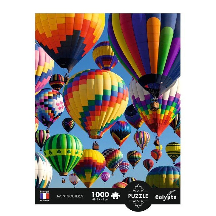 Puzzle - SENTOSPHERE - Calypto - 1000 pieces - Montgolfieres - Toucher soyeux - Des 9 ans Puzzle - SENTOSPHERE - Calypto - 1000 pieces - Montgolfieres - Toucher soyeux - Des 9 ans