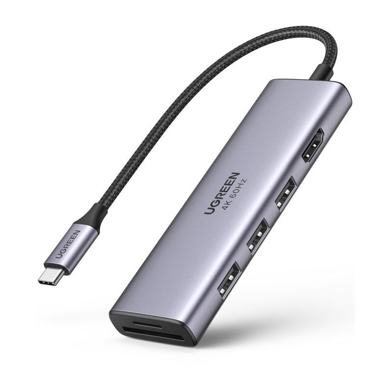 Adaptateur USB-C multifonction - UGREEN - Gris