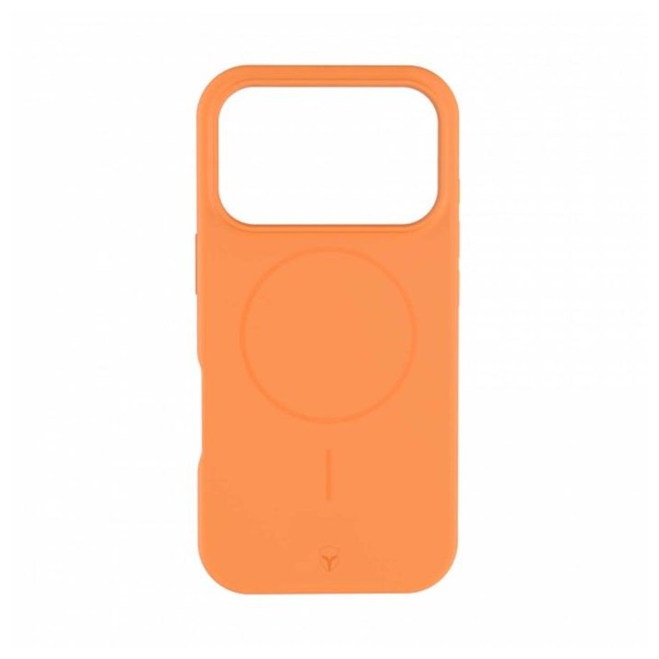 Coque MagSafe - IPhone17 Pro - Silicone Renforcée - Orange Coque MagSafe - IPhone17 Pro - Silicone Renforcée - Orange