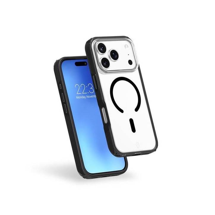 Coque FC Air Xtrem Frost MagSafe - IPhone17 Pro Max - Recyclé - Noir Coque FC Air Xtrem Frost MagSafe - IPhone17 Pro Max - Recyclé - Noir