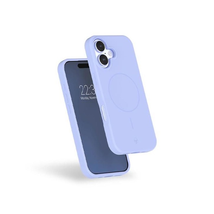 Coque MagSafe - IPhone17 - Silicone Renforcée - Bleu ciel Coque MagSafe - IPhone17 - Silicone Renforcée - Bleu ciel