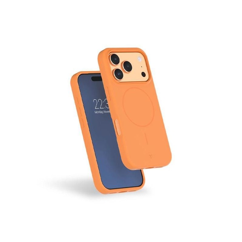 Coque MagSafe - IPhone17 Pro Max - Silicone Renforcée - Orange