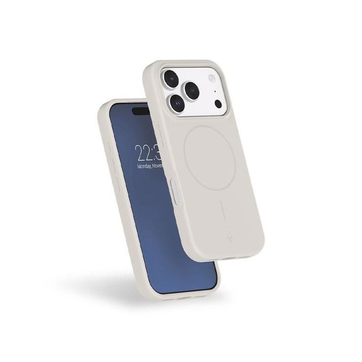 Coque MagSafe - IPhone17 Pro - Silicone Renforcée - Blanc Coque MagSafe - IPhone17 Pro - Silicone Renforcée - Blanc