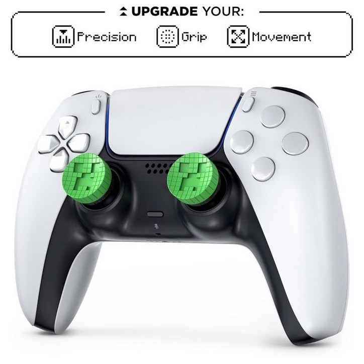 Pack de 2 Minecraft Performance Thumbsticks - STEELSERIES - KontrolFreek - Creeper Edtion - Pour manettes PS5|PS4 - Vert Pack de 2 Minecraft Performance Thumbsticks - STEELSERIES - KontrolFreek - Creeper Edtion - Pour manettes PS5|PS4 - Vert