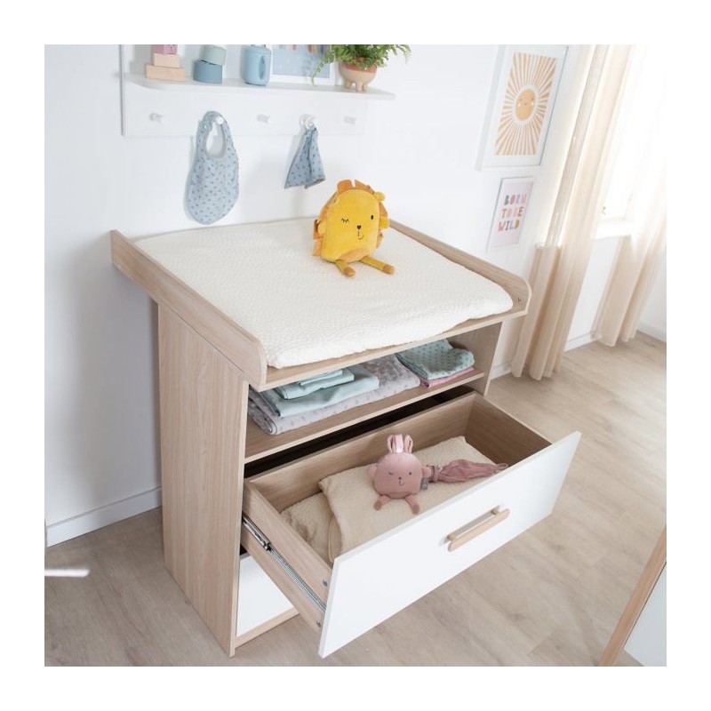 Commode a langer évolutive - ROBA - CABANE - 2 tiroirs - Extension a