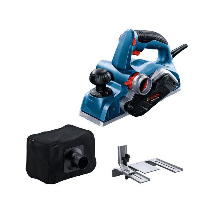 Rabot électrique filaire - BOSCH PROFESSIONAL - GHO 20-82 - 700 W - Semelle aluminium haute précision - Largeur 82 mm