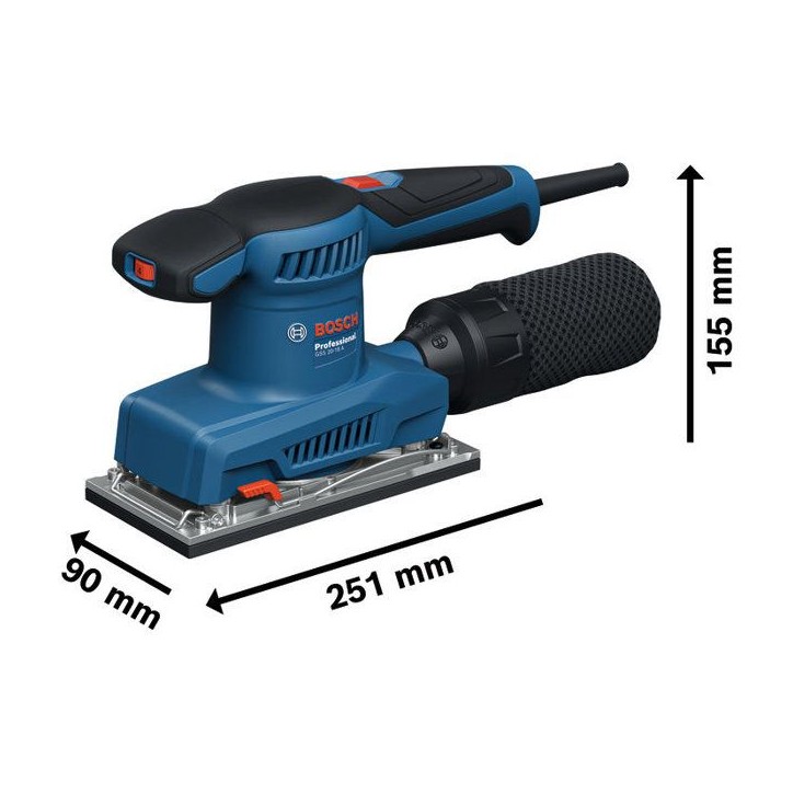 Ponceuse vibrante GSS 20-18 A Professional - 200 W - BOSCH - 0601070101 Ponceuse vibrante GSS 20-18 A Professional - 200 W - BOSCH - 0601070101