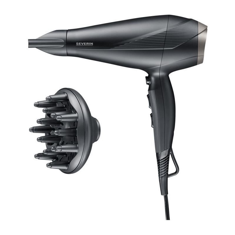Seche-cheveux ionique - SEVERIN - HT 0167 - Pro - Diffuseur & Concentr