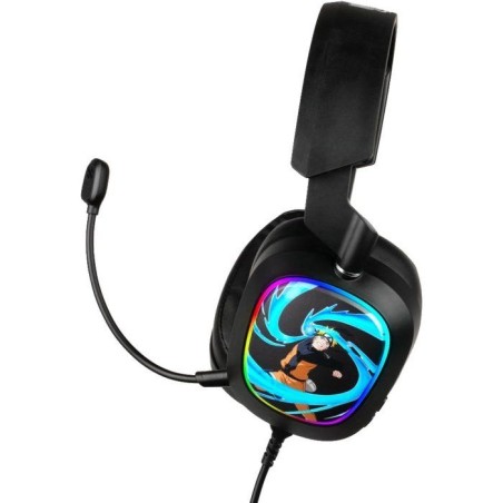 Casque gaming - Filaire - Konix - Naruto Shippuden - 7.1 PC - Haut-parleurs 50 mm - Microphone - 2 m - LED - Naruto Rasengan - N