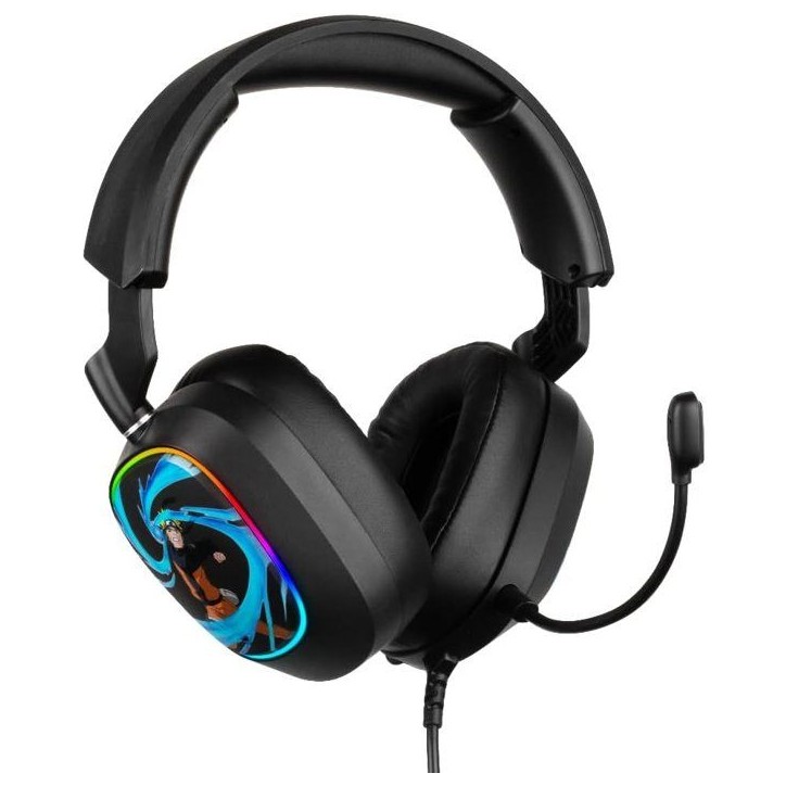 Casque gaming - Filaire - Konix - Naruto Shippuden - 7.1 PC - Haut-parleurs 50 mm - Microphone - 2 m - LED - Naruto Rasengan - N Casque gaming - Filaire - Konix - Naruto Shippuden - 7.1 PC - Haut-parleurs 50 mm - Microphone - 2 m - LED - Naruto Rasengan - N