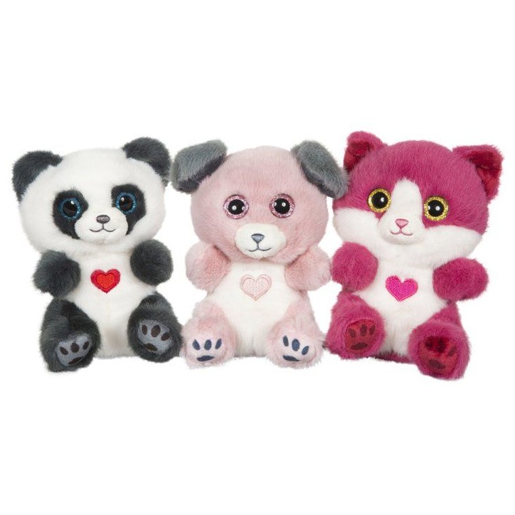 Peluche Cutydoo Love Chat - GIPSY TOYS - 13 cm - Rose framboise