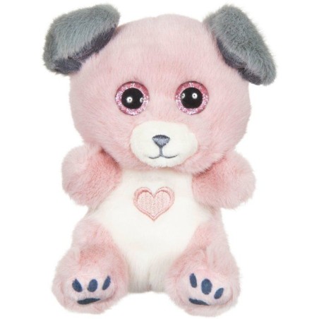 Peluche Cutydoo Love Chien - GIPSY TOYS - 13 cm - Rose / Gris