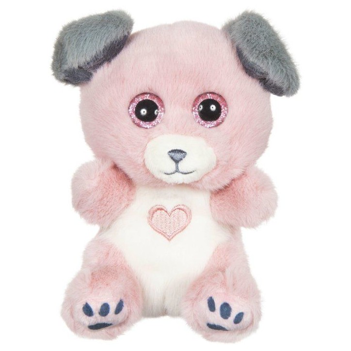 Peluche Cutydoo Love Chien - GIPSY TOYS - 13 cm - Rose / Gris Peluche Cutydoo Love Chien - GIPSY TOYS - 13 cm - Rose / Gris