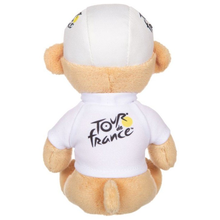Peluche officielle du Tour de France - GIPSY TOYS - Ours maillot et casquette meilleur jeune vainqueur blanc - 15 cm Peluche officielle du Tour de France - GIPSY TOYS - Ours maillot et casquette meilleur jeune vainqueur blanc - 15 cm