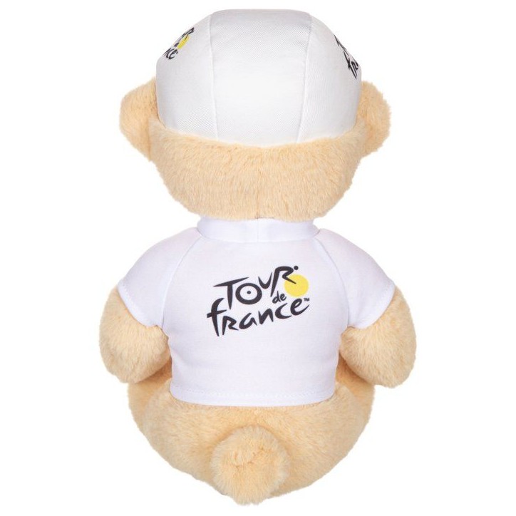 Peluche officielle du Tour de France - GIPSY TOYS - Ours maillot et casquette meilleur jeune vainqueur blanc - 24 cm Peluche officielle du Tour de France - GIPSY TOYS - Ours maillot et casquette meilleur jeune vainqueur blanc - 24 cm