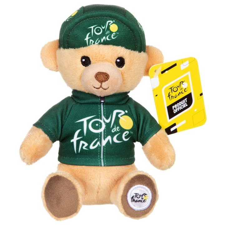 Peluche officielle du Tour de France - GIPSY TOYS - Tour de France - Ours maillot et casquette sprinteur vert - 15 cm Peluche officielle du Tour de France - GIPSY TOYS - Tour de France - Ours maillot et casquette sprinteur vert - 15 cm