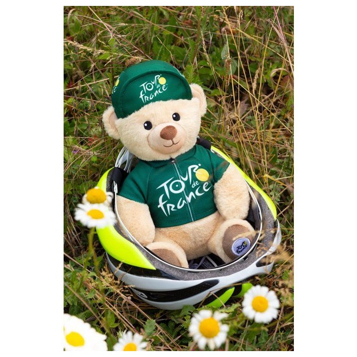 Peluche officielle du Tour de France - GIPSY TOYS - Tour de France - Ours maillot et casquette sprinteur vert - 24 cm Peluche officielle du Tour de France - GIPSY TOYS - Tour de France - Ours maillot et casquette sprinteur vert - 24 cm