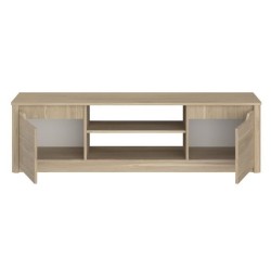Meuble TV classique BETTY - Meuble en panneau de particules décor Che