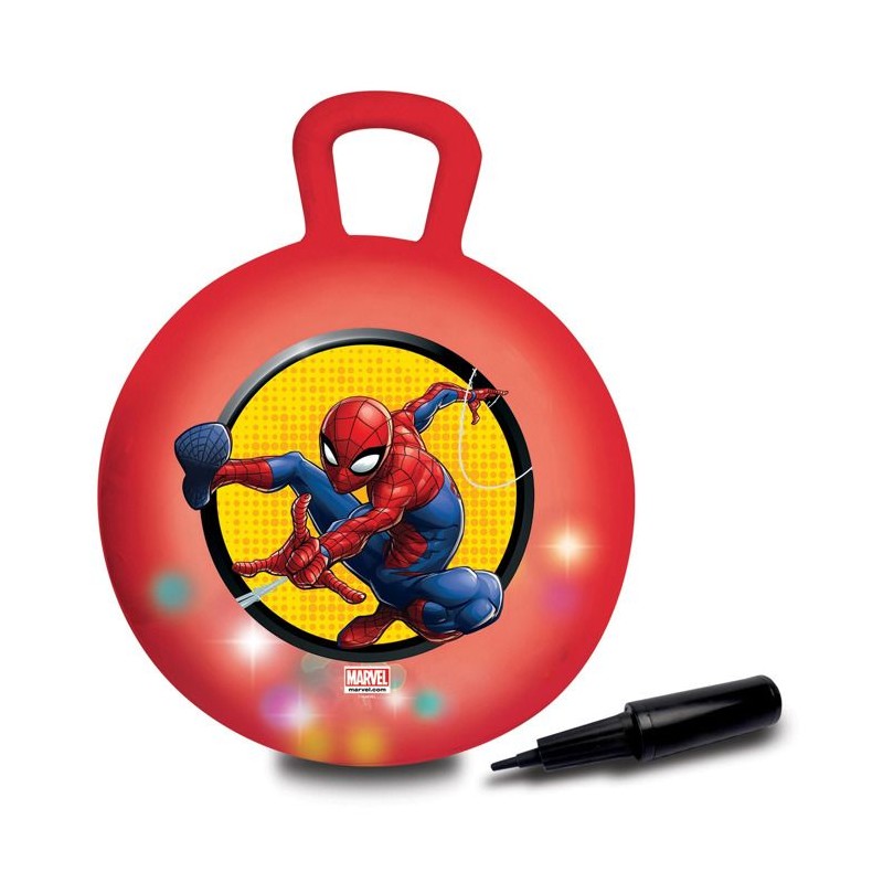 Balle sauteuse Gonflable - Lexibook - Spiderman - Pompe Manuelle Inclu