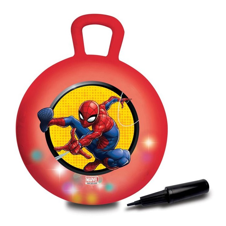 Balle sauteuse Gonflable - Lexibook - Spiderman - Pompe Manuelle Incluse - Plastique sécurisé et résistant - Rouge Balle sauteuse Gonflable - Lexibook - Spiderman - Pompe Manuelle Incluse - Plastique sécurisé et résistant - Rouge