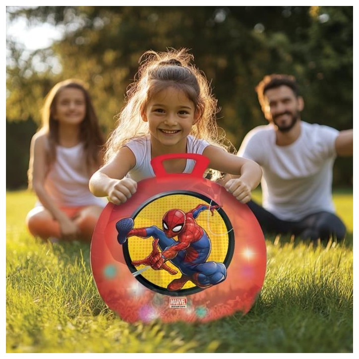 Balle sauteuse Gonflable - Lexibook - Spiderman - Pompe Manuelle Incluse - Plastique sécurisé et résistant - Rouge Balle sauteuse Gonflable - Lexibook - Spiderman - Pompe Manuelle Incluse - Plastique sécurisé et résistant - Rouge