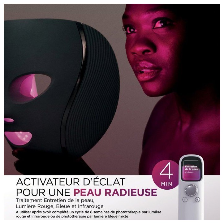 Masque LED SHARK CryoGlow avec rafraîchissement du contour des yeux Lilas Masque LED SHARK CryoGlow avec rafraîchissement du contour des yeux Lilas