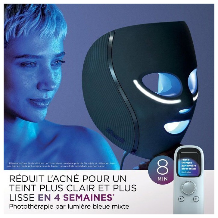 Masque LED SHARK CryoGlow avec rafraîchissement du contour des yeux Lilas Masque LED SHARK CryoGlow avec rafraîchissement du contour des yeux Lilas