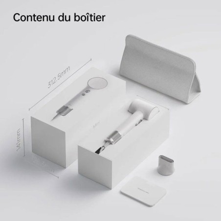 Seche-cheveux - LAIFEN - Mini - Compact - Voyage - Blanc