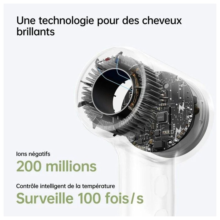 Seche-cheveux - LAIFEN - Mini - Compact - Voyage - Blanc