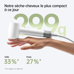 Seche-cheveux - LAIFEN - Mini - Compact - Voyage - Blanc