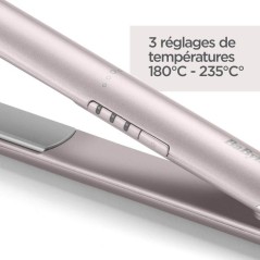 Lisseur cheveux - BABYLISS - ST516E - Plaques titane céramique - 180-