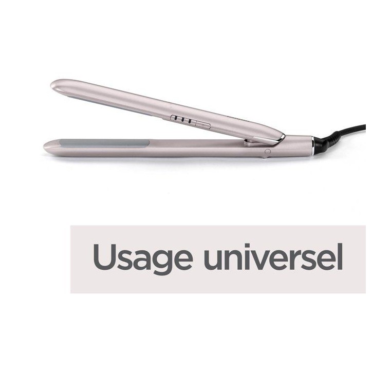 Lisseur cheveux - BABYLISS - ST516E - Plaques titane céramique - 180-235°C - Chauffe rapide Lisseur cheveux - BABYLISS - ST516E - Plaques titane céramique - 180-235°C - Chauffe rapide