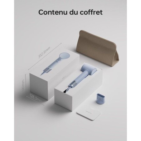 Seche-cheveux - LAIFEN - Mini - Compact - Voyage - Bleu glacier