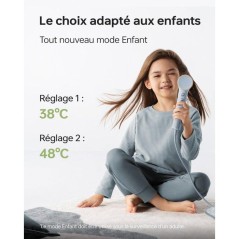 Seche-cheveux - LAIFEN - Mini - Compact - Voyage - Bleu glacier