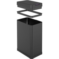 Poubelle Automatique - SILVERLAKE - 70 L - Noir Mat - Kitchen Move