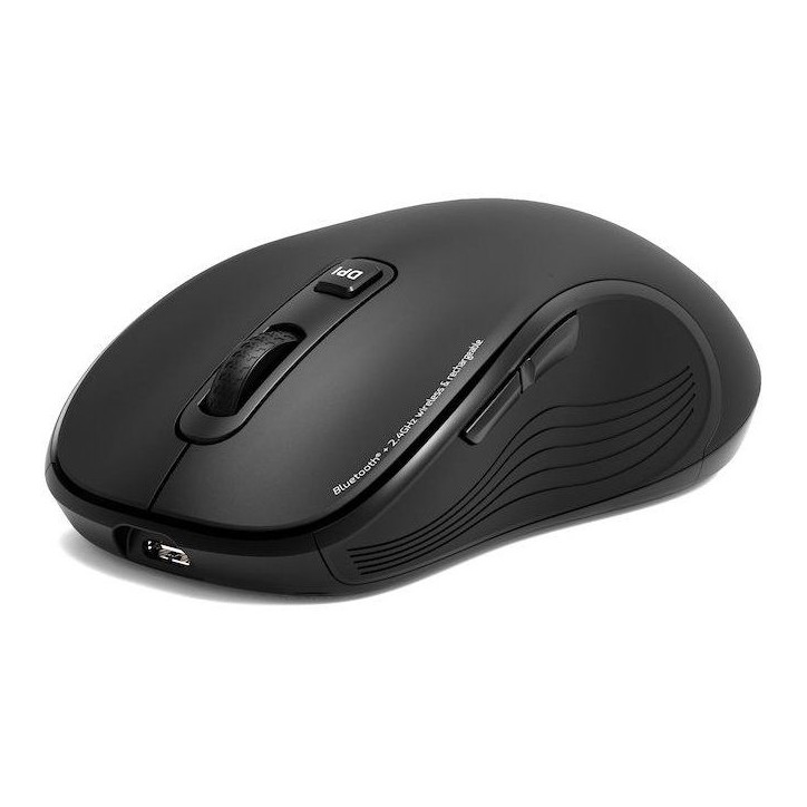 Souris sans fil - PORT Designs - 910010 - Bluetooth & 2.4 GHz - Essentielle - Noir Souris sans fil - PORT Designs - 910010 - Bluetooth & 2.4 GHz - Essentielle - Noir