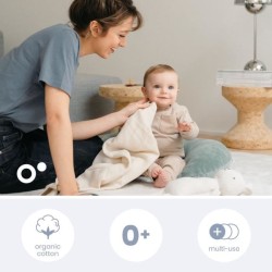 Lot de 3 langes - DOOMOO - Gaze de coton biologique - Certifié oeko-T