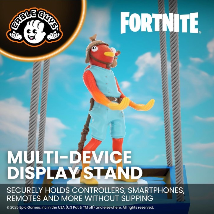 Figurine Fortnite Poiscaille - EXQUISITE GAMING - Cable Guys - Câble USB inclus - Support smartphone ou petit accessoire - 20 c Figurine Fortnite Poiscaille - EXQUISITE GAMING - Cable Guys - Câble USB inclus - Support smartphone ou petit accessoire - 20 c