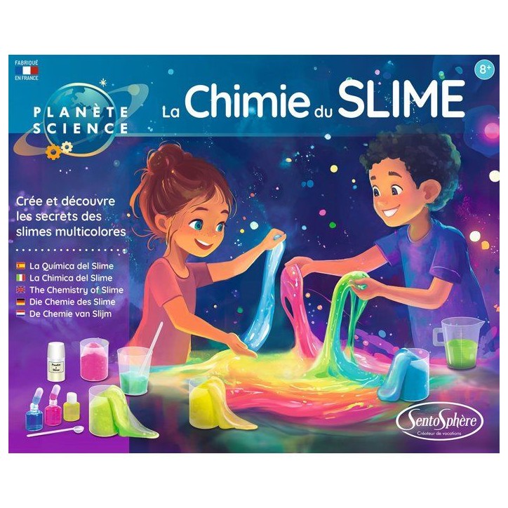 Kit Scientifique - SENTOSPHERE - La chimie du Slime - Pâtes gluantes - Gomme Origine Naturelle - Lavable facilement - Des 8 ans Kit Scientifique - SENTOSPHERE - La chimie du Slime - Pâtes gluantes - Gomme Origine Naturelle - Lavable facilement - Des 8 ans