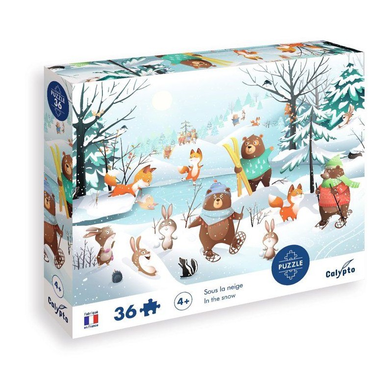 Puzzle - SENTOSPHERE - 36 pieces - Dans la neige - Toucher Soyeux - Im
