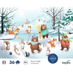 Puzzle - SENTOSPHERE - 36 pieces - Dans la neige - Toucher Soyeux - Im