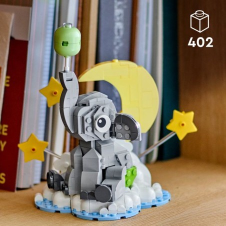 Figurine a construire - LEGO - 40814 - Bébé éléphant sur nuage - Tete tournante - Cadeau a exposer