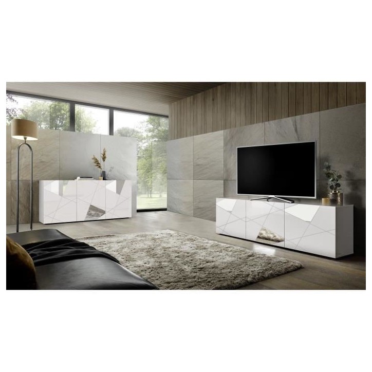 Ensemble Sejour : Buffet 3P 181 cm + Meuble TV 181 cm - Victory