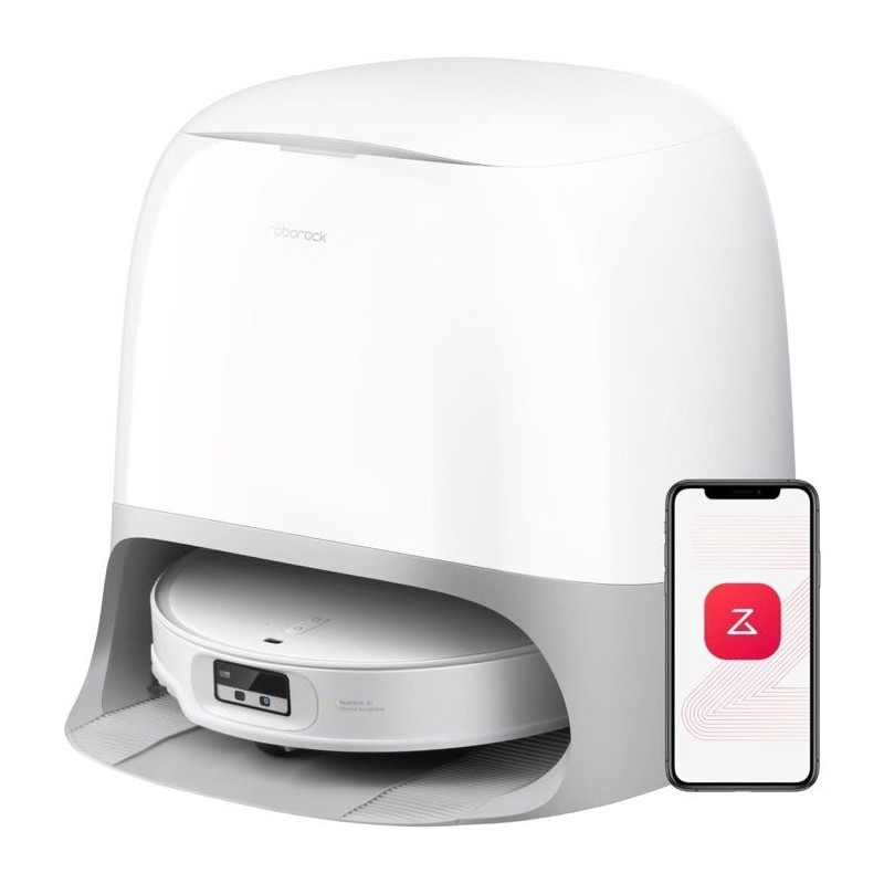 ROBOROCK QREVO CurvX - Aspirateur Robot Laveur - 22 000 Pa - Brosse et