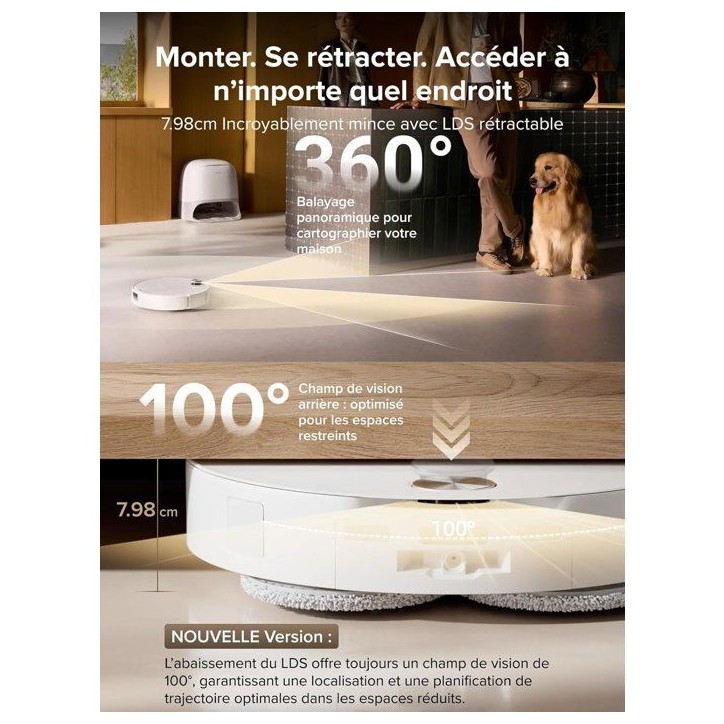 ROBOROCK QREVO CurvX - Aspirateur Robot Laveur - 22 000 Pa - Brosse et Serpilliere FlexiArm - Anti-enchevetrement ROBOROCK QREVO CurvX - Aspirateur Robot Laveur - 22 000 Pa - Brosse et Serpilliere FlexiArm - Anti-enchevetrement
