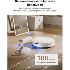 ROBOROCK QREVO CurvX - Aspirateur Robot Laveur - 22 000 Pa - Brosse et